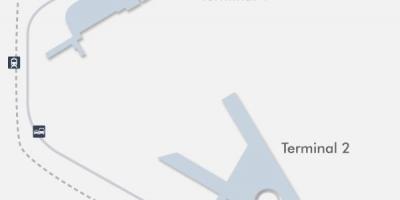 Mex हवाई अड्डे के टर्मिनल का नक्शा