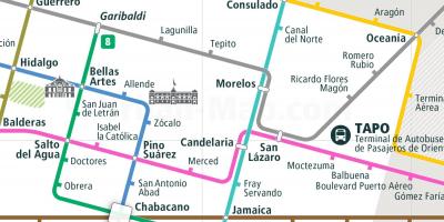 नक्शे के tepito मेक्सिको सिटी 