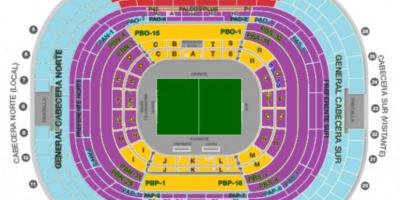 Estadio azteca बैठने का नक्शा