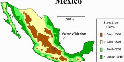नक्शे के मेक्सिको की घाटी