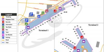 बेनिटो जुआरेज अंतरराष्ट्रीय हवाई अड्डे का नक्शा