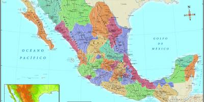 नक्शा मेक्सिको के शहर, ज़िप कोड