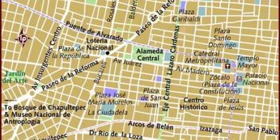 Centro historico में मेक्सिको सिटी के नक्शे