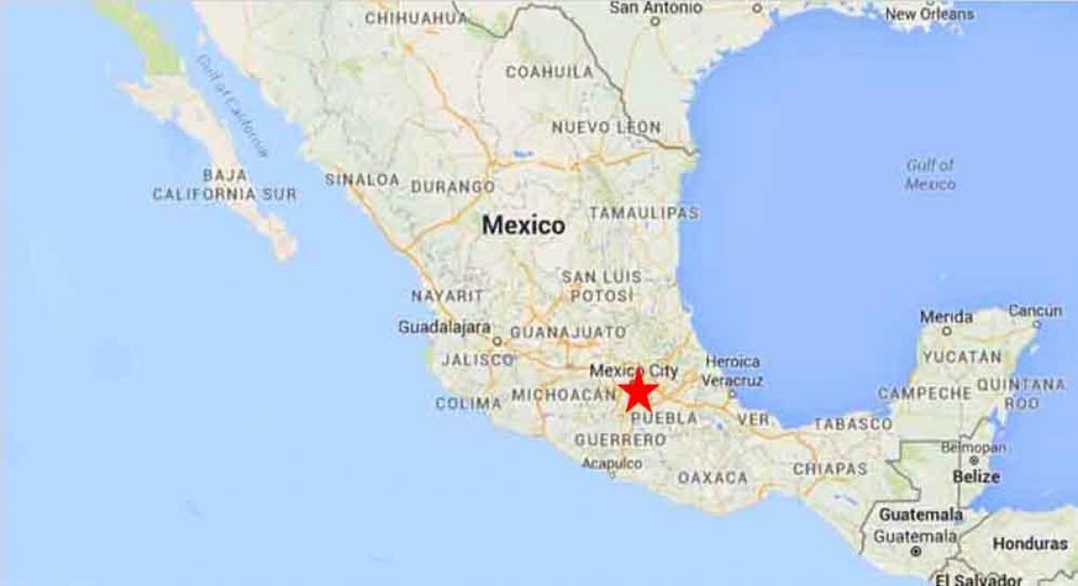 राजधानी मेक्सिको के मानचित्र