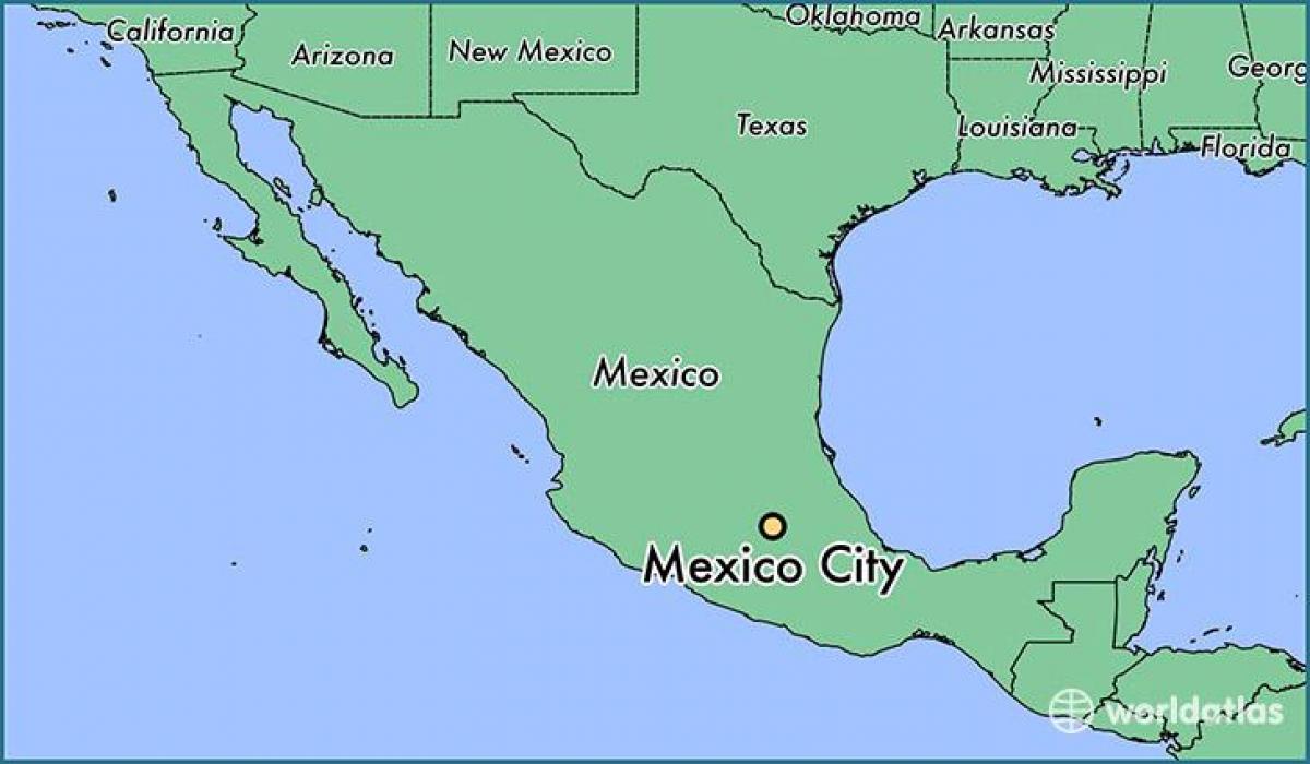 मेक्सिको सिटी मेक्सिको के मानचित्र