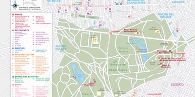 नक्शे के polanco, मेक्सिको सिटी